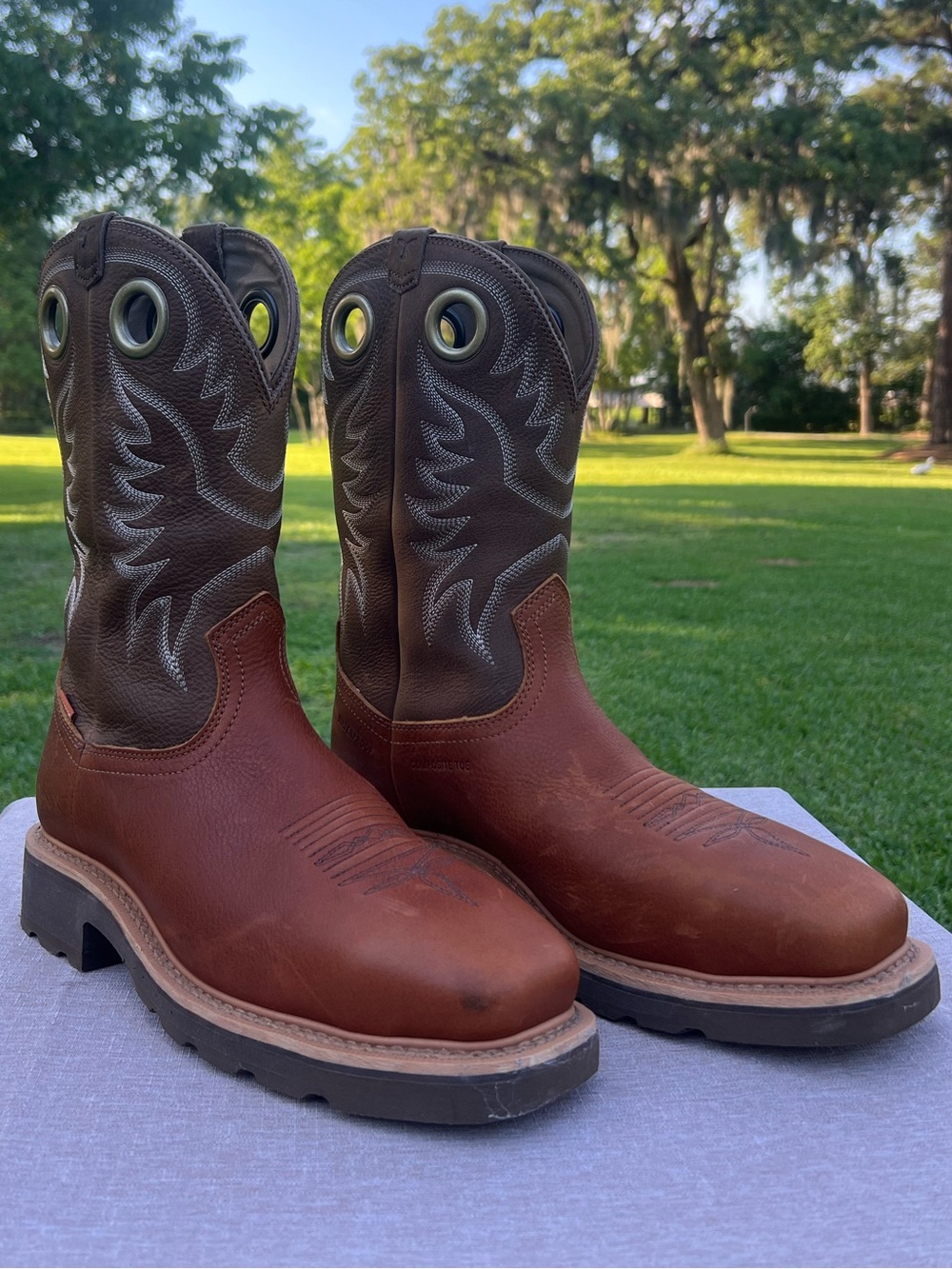 Tecovas Men’s LongHaul Waterproof Square Composite Toe Work Boot